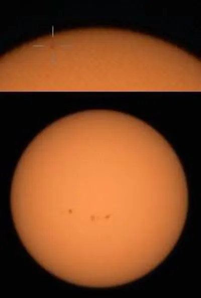 NASA's Perseverance Mars rover used its Mastcam-Z camera to capture Mercury &ndash; seen as a tiny speck &ndash; passing in front of the Sun on Oct. 28, 2023.
