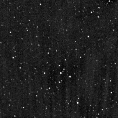 NASA’s Europa Clipper captured this image of a starfield — and the planet Uranus — on Nov. 5, 2025, while experimenting with one of its two stellar reference units
